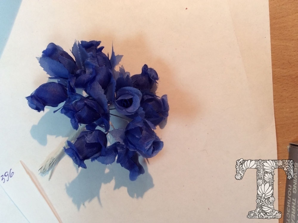 Букет цветы, синий
